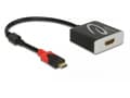 Miniatyrbild 4 av 5: Delock - Videokort - 24 pin USB-C hane till HDMI hona - 20 cm - svart - stöd för 4K, aktiv