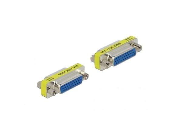 Delock - Seriell hann-hunnveksler - DB-26 (hunn) til DB-26 (hunn) - tommelskruer