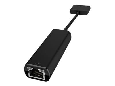 HP ElitePad Ethernet Adapter - Nettverksadapter - 70-pins dokkontakt (hann) til RJ-45 (hunn) - 16.9 cm - svart - for Elite x2 1011 G1; ElitePad 1000