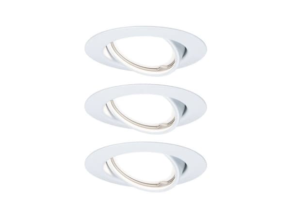 Paulmann 934.22, GU10, 3 ampuller, LED, 15 W, 350 lm, Hvit