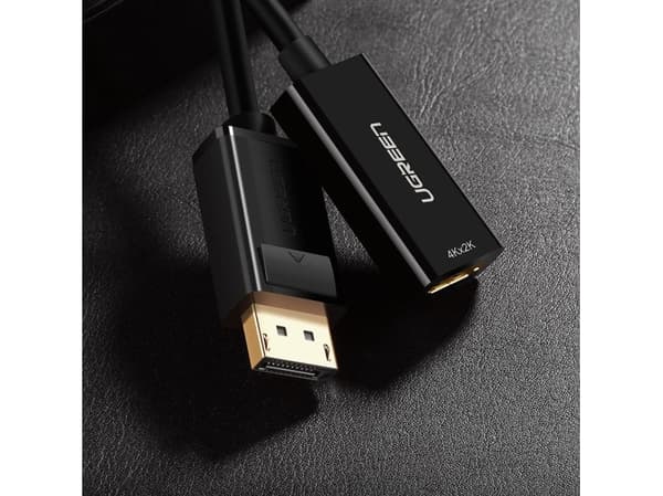 Adapter, Kabel DisplayPort (hann) - HDMI (hun) UGREEN MM137, 4K (svart)
