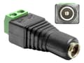 Miniatyrbild 5 av 5: Delock Adapter DC 2.1 x 5.5 mm female > Terminal Block - Strömadapter - 2 stifts terminalblock (hona) till likströmsuttag 2,1 mm (hona)