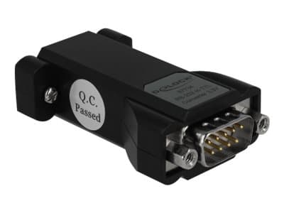 Delock Converter 1 x Serial RS-232 DB9 female to 1 x Serial LVTTL / LVCMOS 3.3 V DB9 male with ESD protection 3 kV and extended temperature range - S