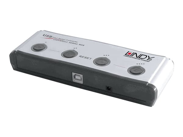 Lindy USB to Serial Converter - Seriell adapter - USB - RS-232 x 4