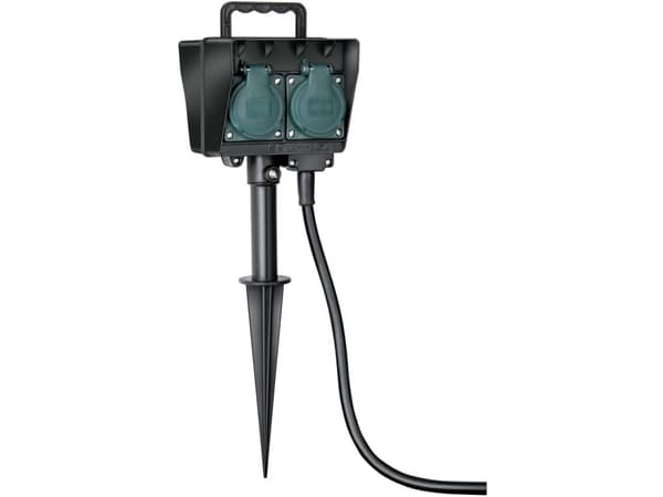 Brennenstuhl 1154450, Typ F, Svart, IP44, CE, 230 V, 16 A Svart
