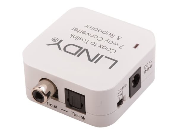 LINDY SPDIF Digital / Toslink Audio Converter - Medieomformer - RCA / TOSLINK