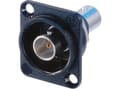 Miniatyrbilde 5 av 5: Neutrik NTR-NBB75DFIB, BNC, Sort, Sølv, Messing, Polyoksymetylen (POM), PTFE, Zink-stål, IEC 6016908, MIL 348A, -30 - 80 °C, 26 mm
