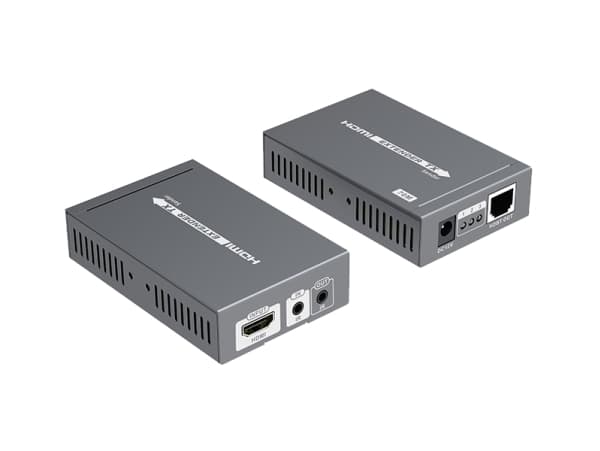 HDMI-adapter DELTACO 70m, PoE, HDBase T, svart / LKV375N / HDMI-273