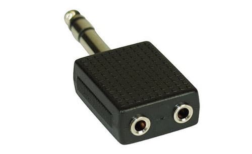InLine 99304, 3.5mm jack female, 2x3.5mm, Svart