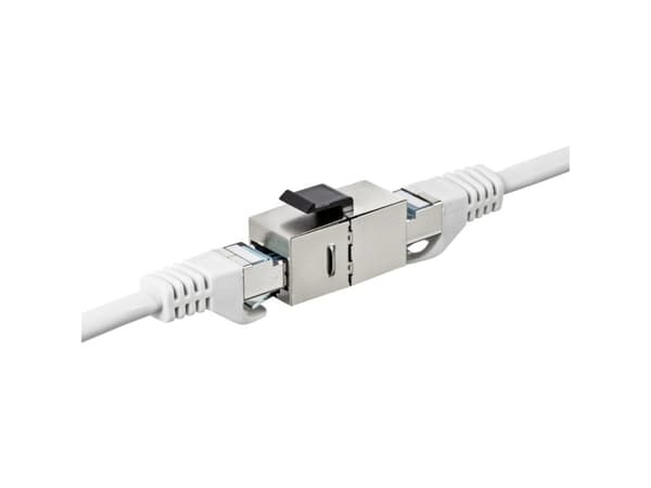Renkforce RF-4531574, Flad, Rustfrit stål, RJ-45, RJ-45, RJ-45, Hunstik, Hunstik, Hunstik