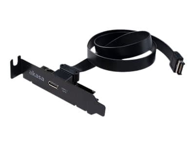 Akasa AK-CBUB37-50L - USB-panel - 20-stift USB 3.1-överdel (hane) till USB-C (hona) - 50 cm - reversibla kontakter