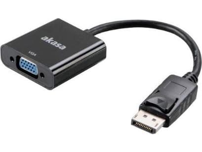 Akasa AK-CBDP04-20BK, 0,2 m, VGA (D-Sub), DisplayPort, Hankjønn, Hunkjønn, 1920 x 1200 piksler