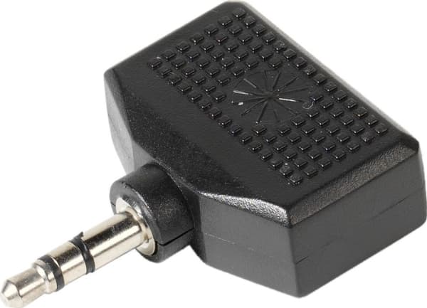 Vivanco B46/12 04, 3.5mm, 2x 3.5mm, Sort