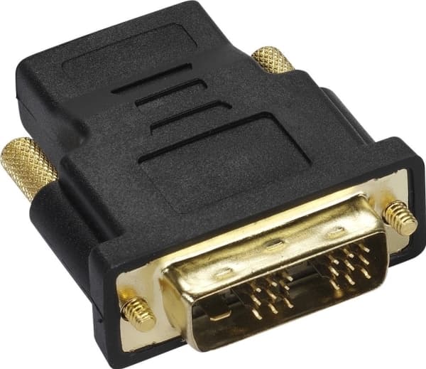Vivanco 47/21 01, HDMI A, DVI-D, Sort