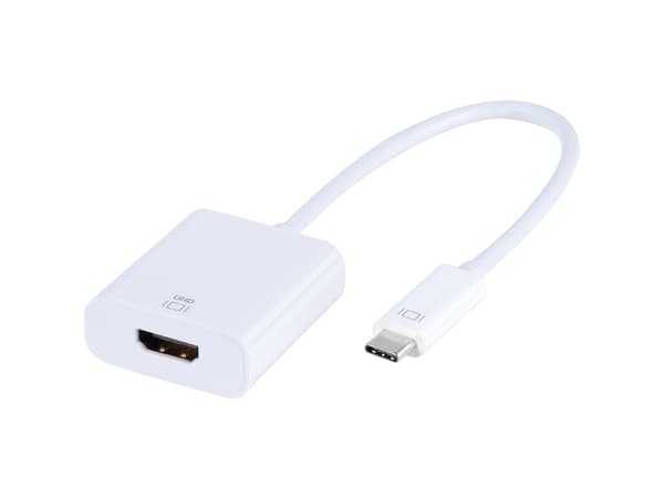 Vivanco CA UC HD 1, USB Type-C, HDMI-utgång, 4096 x 2160 pixlar Vit