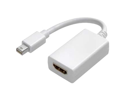 Vivanco 45495, 0,1 m, Mini DisplayPort, HDMI Type A (Standard), Hankjønn, Hunkjønn, Sort