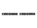Miniatyrbilde 4 av 5: Black Box HDMI 2.0 Extender over Fiber - Sender og mottaker - video/lyd/infrarød/seriell-utvider - RS-232, HDMI, infrarød, CATx - over fiberoptikk -