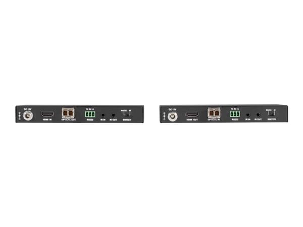 Black Box HDMI 2.0 Extender over Fiber - Sender og mottaker - video/lyd/infrarød/seriell-utvider - RS-232, HDMI, infrarød, CATx - over fiberoptikk -