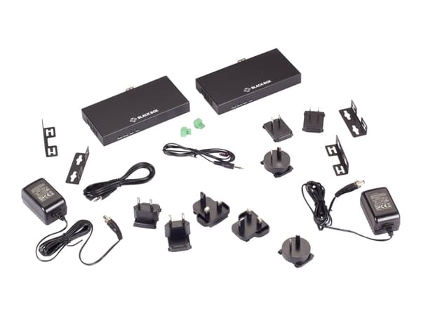 Black Box HDMI 2.0 Extender over Fiber - Sender og mottaker - video/lyd/infrarød/seriell-utvider - RS-232, HDMI, infrarød, CATx - over fiberoptikk -