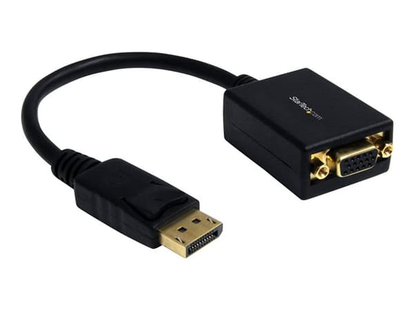 StarTech.com DP2VGA2 videokabelkobling 0,225 m DisplayPort VGA (D-Sub) Sort