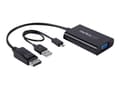 Miniatyrbilde 3 av 5: StarTech.com DisplayPort to VGA Adapter with Audio - 1920x1200 - DP to VGA Converter for Your VGA Monitor or Display (DP2VGAA) - DisplayPort / VGA-ad