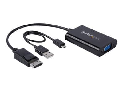 StarTech.com DisplayPort to VGA Adapter with Audio - 1920x1200 - DP to VGA Converter for Your VGA Monitor or Display (DP2VGAA) - DisplayPort / VGA-ad