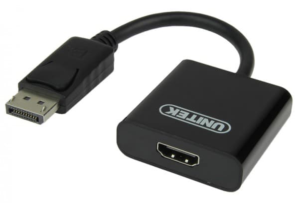 Unitek - Video adapter - DisplayPort hann til HDMI hunn