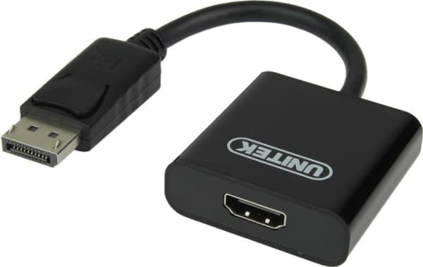Unitek - Video adapter - DisplayPort hann til HDMI hunn