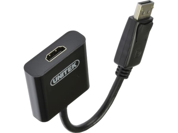 Unitek - Video adapter - DisplayPort hann til HDMI hunn
