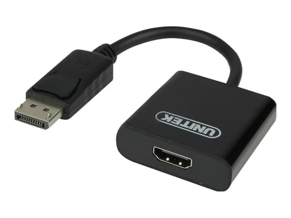 Unitek - Video adapter - DisplayPort hann til HDMI hunn