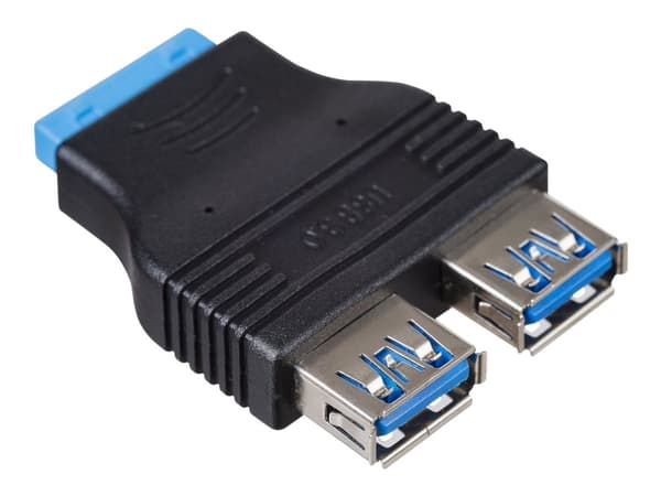Akyga - USB-adapter - 19-pins USB 3.0-plugg (hunn) til USB-type A (hunn)