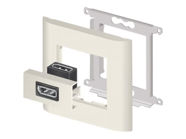 Delock - Easy 45 - trykklåsmodul - DP - hvit, RAL 9003 Sort