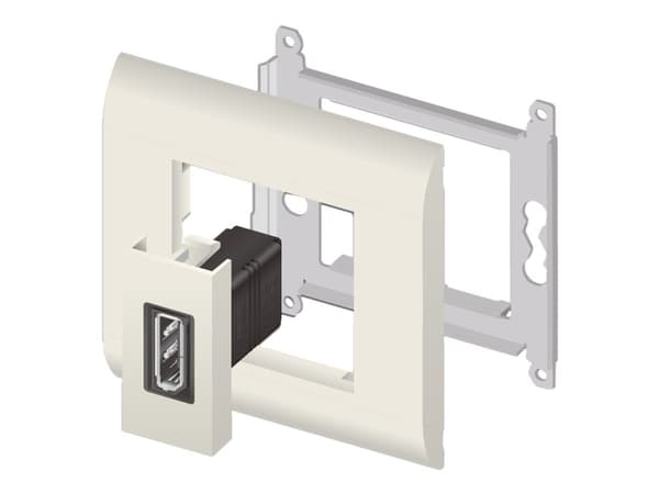 Delock - Easy 45 - trykklåsmodul - DP - hvit, RAL 9003
