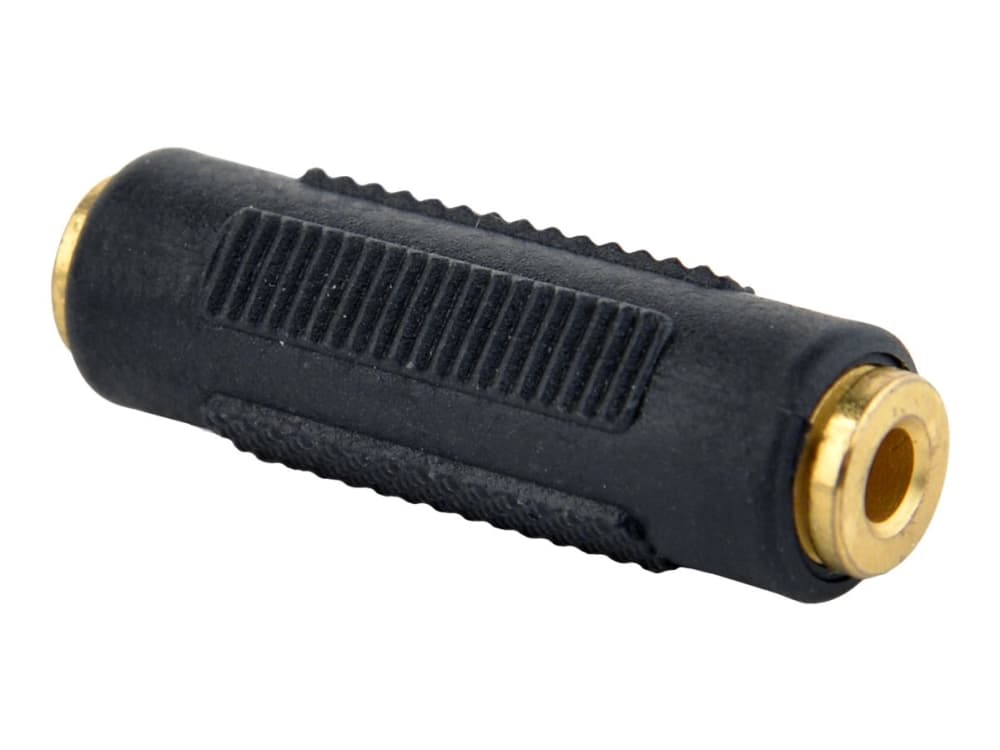 Gembird A-3.5FF-01, 3.5 mm, 3,5 mm, Hunkjønn/Hunkjønn, Svart