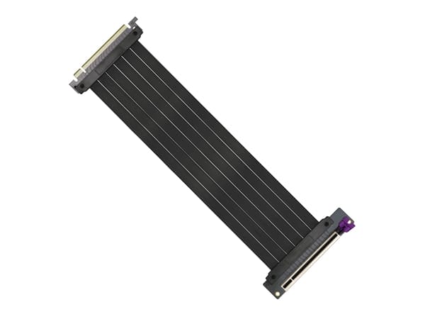 Cooler Master Riser Cable Ver. 2 - PCI Express x16-kabel - PCI Express (hun) vinklet til PCI Express (hann) - 30 cm - stigerør - svart