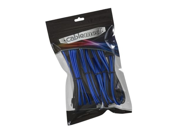 CableMod Classic ModMesh 8+8 Series Cable Extension Kit - Strömkabelsats - svart, blå