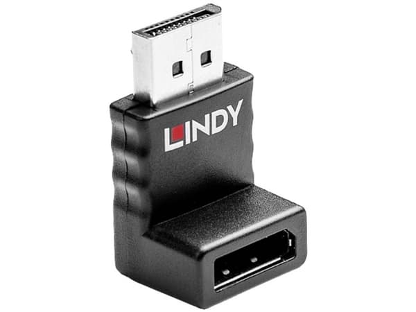 Lindy 41365 kabelomvandlare (hane/hona) DisplayPort Svart