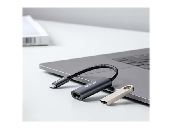 Anker PowerExpand + - Video adapter - 24 pin USB-C hann til HDMI hunn - 15.2 cm - svart - 4K-støtte