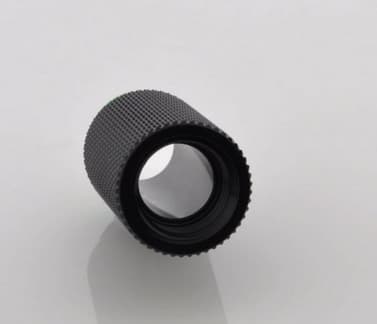 Bitspower-sovitin G1/4 tuuman uros G1/4 tuuman naaras - 30mm, mattamusta