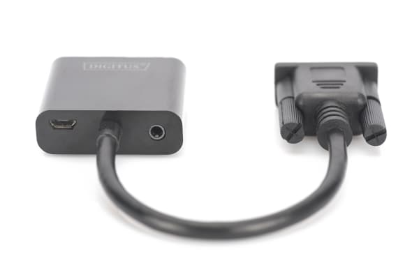 DIGITUS DA-70473 - Video adapter - HD-15 (VGA) hann til HDMI hunn - 15 cm - svart - 1080p-støtte