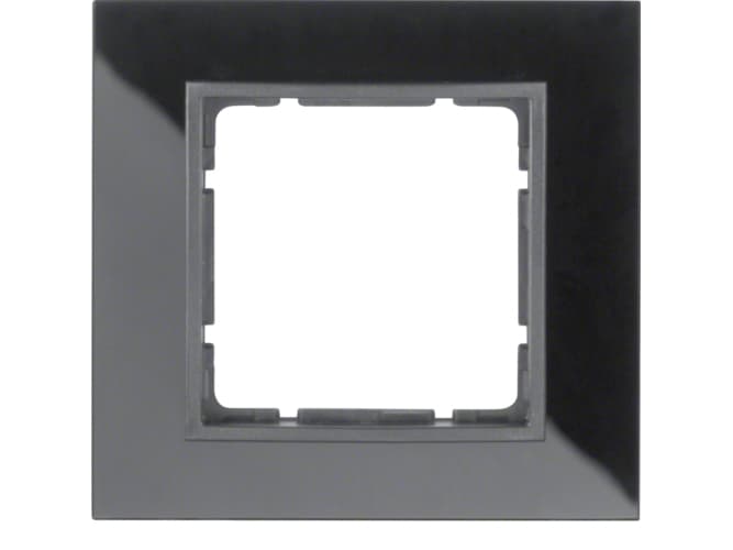 Berker 10116616, Antracit, Svart, Skruvlös, Berker, Matt, 1 styck