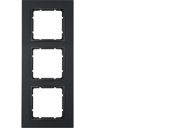 Berker 10136626, Antracit, Skruvlös, Berker, Matt, 1 styck