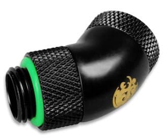 Bitspower G1/4", Hanan liitin, Musta, G1.4"
