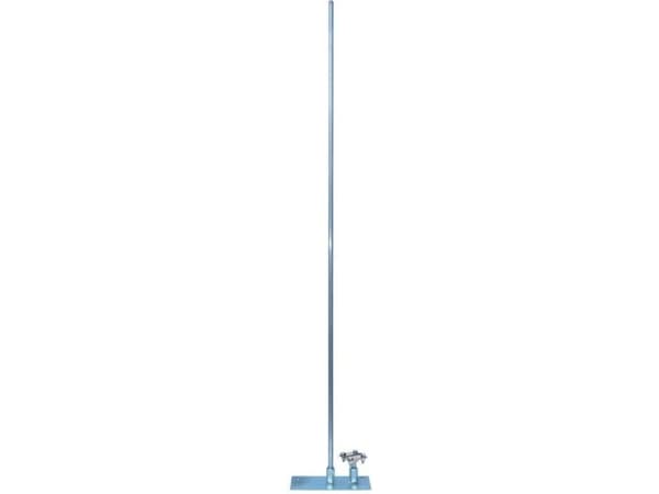 Lynmast med metallbase 100x250mm aluminium 43.1/M AL /1m/ /94381009/