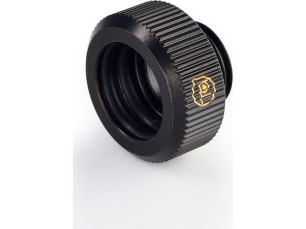 Bitspower Touchaqua adaptertilkobling G1/4 tommer AG til 14 mm AD hardt rør - pakke med 2, svart