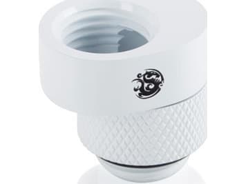 Bitspower X-Cross adapter G1/4 tums hane till G1/4 tums hona - 5mm förskjutning, vit