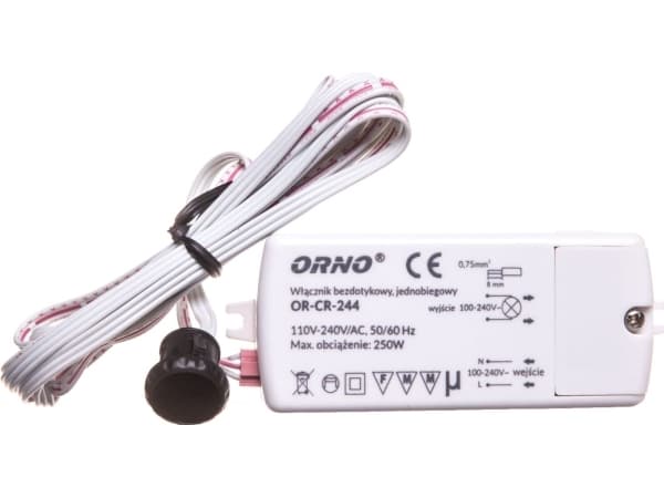 Orno Non-contact one-speed switch 250W 110-240V IP20 white (OR-CR-244)