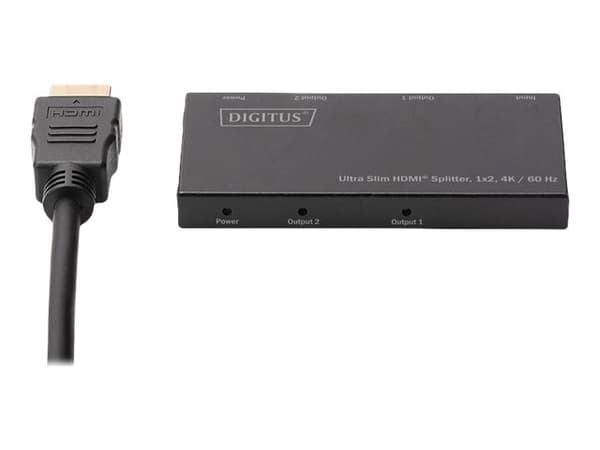 Digitus DS-45322, HDMI, HDMI, 4096 x 2160 pikseliä, Musta, Metalli, 4K Ultra HD