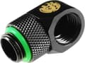 Miniatyrbilde 2 av 4: Bitspower-adapter 90 grader G1/4 tommer hann til G1/4 tommer hunn - roterbar, matt svart