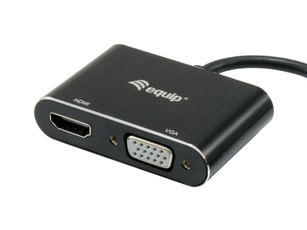 Equip 133386, 3.2 Gen 1 (3.1 Gen 1), USB Type-A, HDMI-utgång, 1920 x 1080 pixlar
